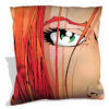 Red Face Throw Pillow